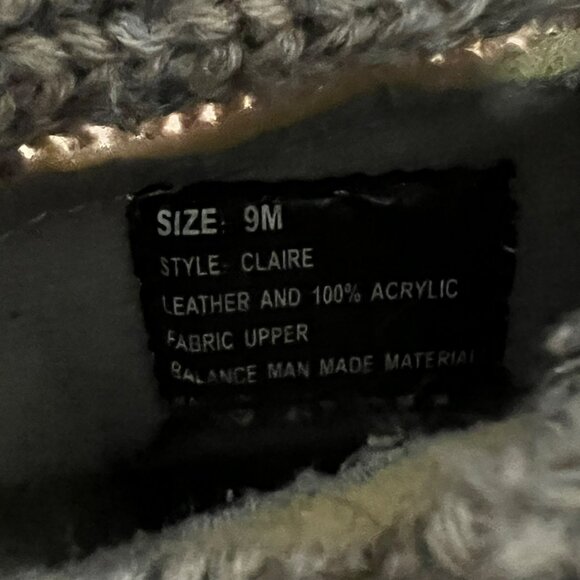 Sporto Women’s Claire Knit Boots Leather Beige/Multi Size 9 Buttons - Picture 9 of 9